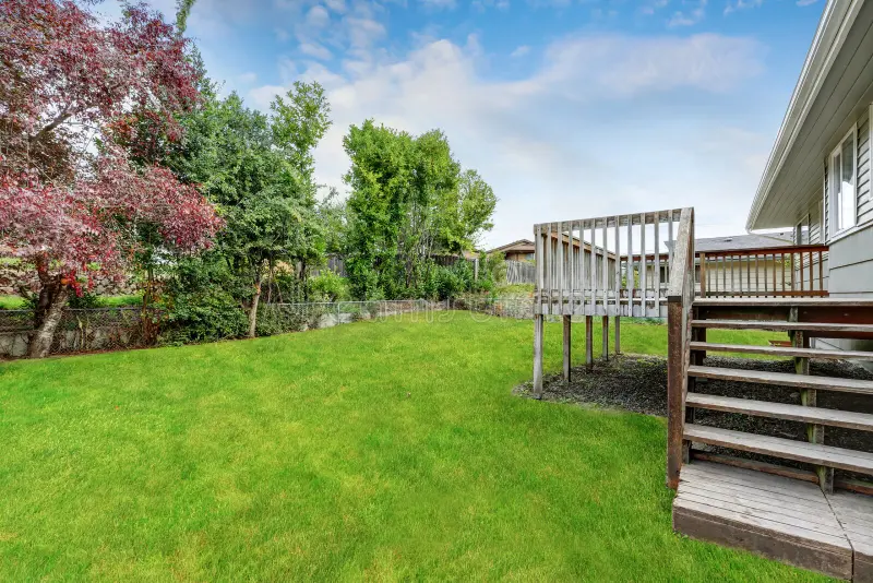 Newly built Parker home backyard ready for outdoor living additions